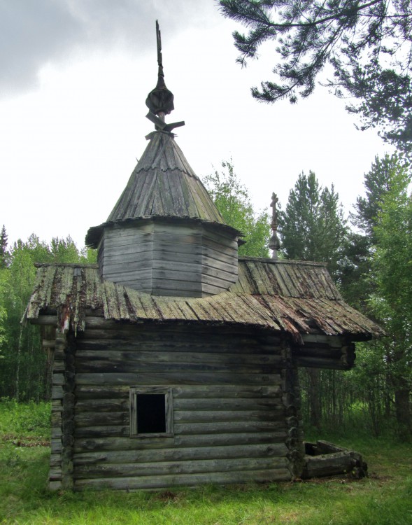 Яблонь-Горка, урочище. Неизвестная часовня. фасады, северный фасад