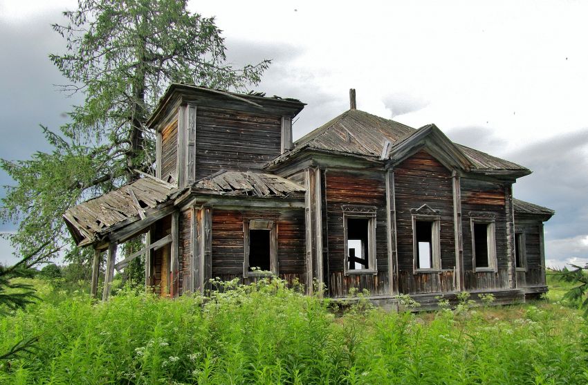 Церковь Илии Пророка, Кумбасозеро (Плесецкий район, Архангельская область). фасады, южный фасад