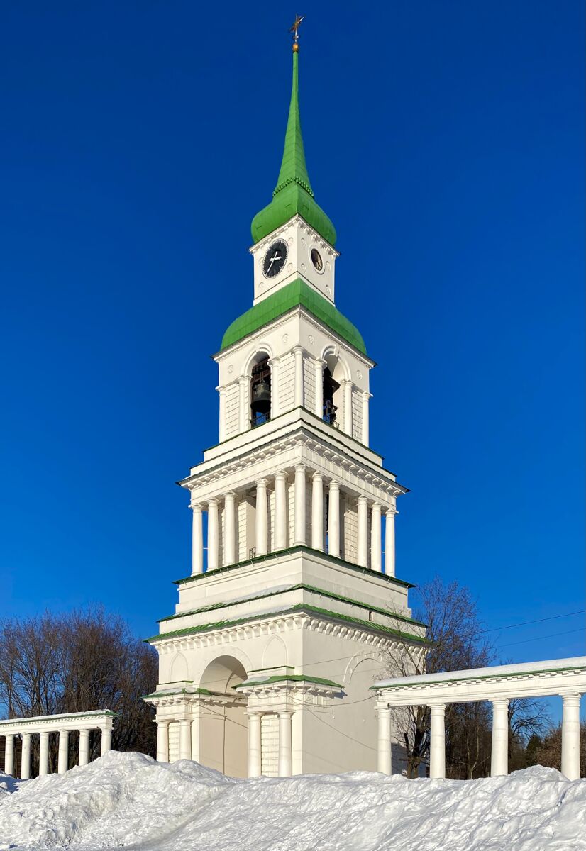 Соборная колокольня, Слободской (Слободской район, Кировская область). фасады, Вид с юго-запада, с площади
