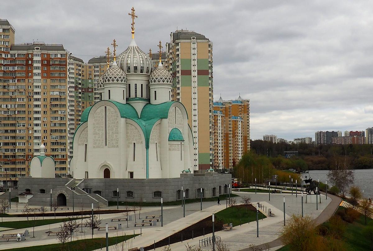 фасады. Собор Николая Чудотворца в Павшинской пойме, Красногорск (Красногорский городской округ, Московская область)