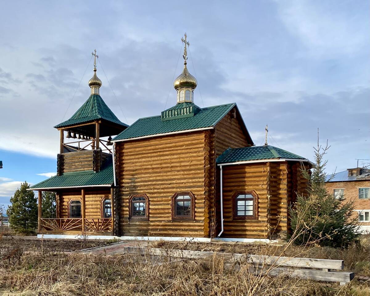 Церковь Сергия Радонежского, Толстихино (Уярский район, Красноярский край). фасады, Вид с ЮВ