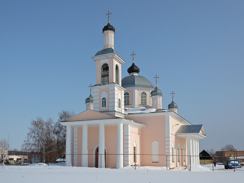 Сосновка. Церковь Воздвижения Креста Господня. фасады