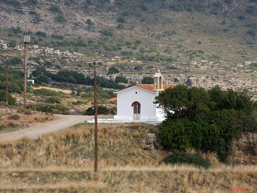 Церковь Марины Антиохийской, Агиа Марина (Пелопоннес (Πελοπόννησος), Греция). общий вид в ландшафте
