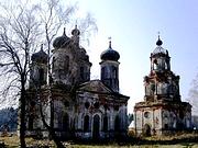 Храмовый комплекс. Церкви Преображения Господня и Димитрия Ростовского, вид на ансамбль с северо-востока<br>, Спасс-Косицы, Наро-Фоминский городской округ, Московская область