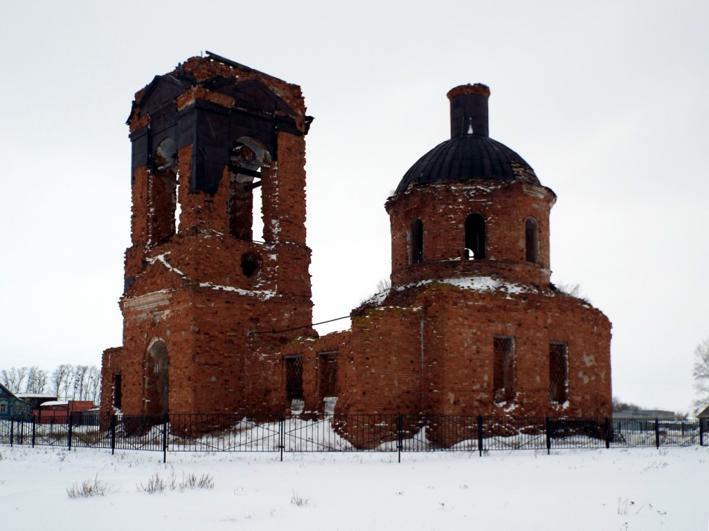 Новое Мазино. Церковь Покрова Пресвятой Богородицы. фасады