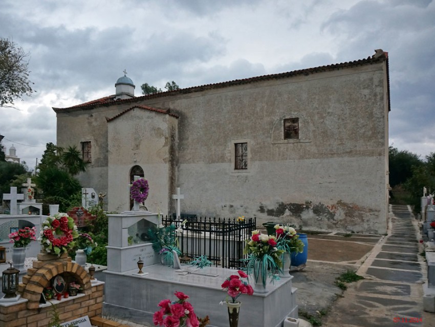 Церковь Харалампия, епископа Магнезийского в замке Корони, Корони (Пелопоннес (Πελοπόννησος), Греция). фасады