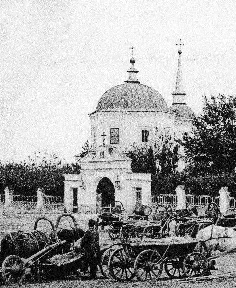 Источник: https://drugoigorod.ru, архивная фотография. Церковь Преображения Господня на старой Хлебной площади, Самара (Самара, город, Самарская область)