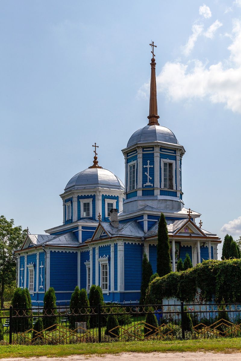 фасады. Церковь Троицы Живоначальной, Местковичи (Пинский район, Беларусь, Брестская область)