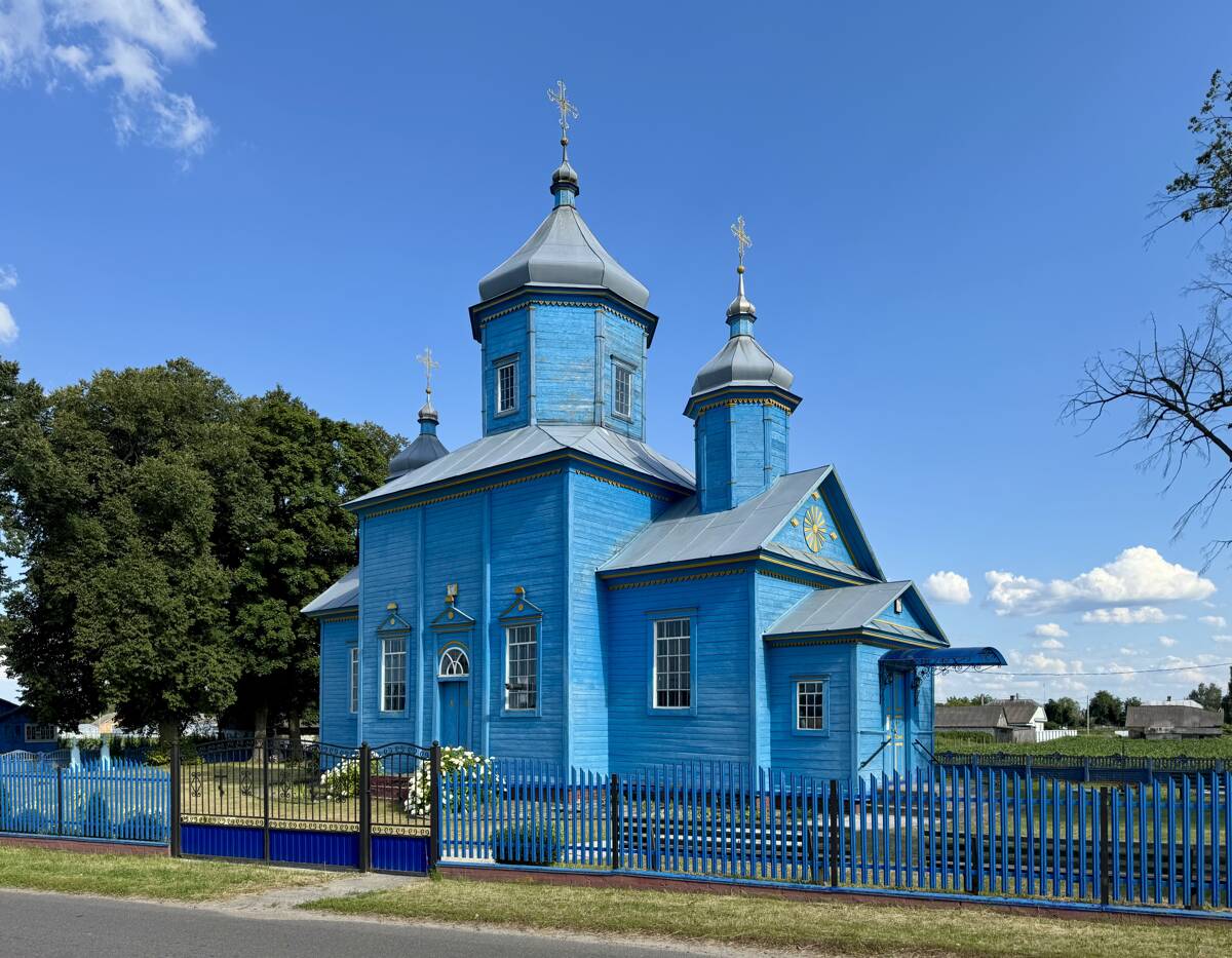 Церковь Успения Пресвятой Богородицы, Ольпень (Столинский район, Беларусь, Брестская область). фасады, Вид с северо-запада