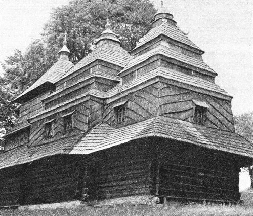 Церковь Михаила Архангела, Вышка (Великоберезнянский район, Украина, Закарпатская область). архивная фотография, «Памятники градостроительства и архитектуры Украинской ССР»