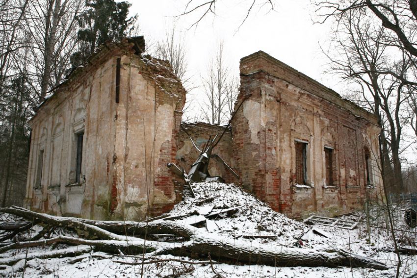 Церковь Покрова Пресвятой Богородицы, Боротно, урочище (Струго-Красненский район, Псковская область). фасады