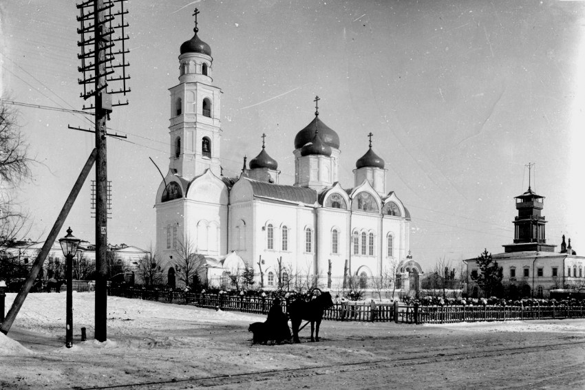 Церковь Троицы Живоначальной на Верхнем Посаде, Нижегородский район (Нижний Новгород, город, Нижегородская область). архивная фотография, фото Максима Дмитриева (1896-1899 год) с http://chronograph.livejournal.com/180282.html