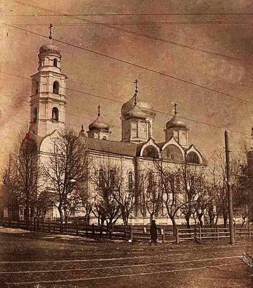 Фото 1950-х годов из приходского архива, архивная фотография. Церковь Троицы Живоначальной на Верхнем Посаде, Нижегородский район (Нижний Новгород, город, Нижегородская область)