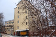 Неизвестная часовня при Хлюстинских богоугодных заведениях, Вид с юго-запада. Часовня находилась на месте здания Пенсионного фонда<br>, Калуга, Калуга, город, Калужская область