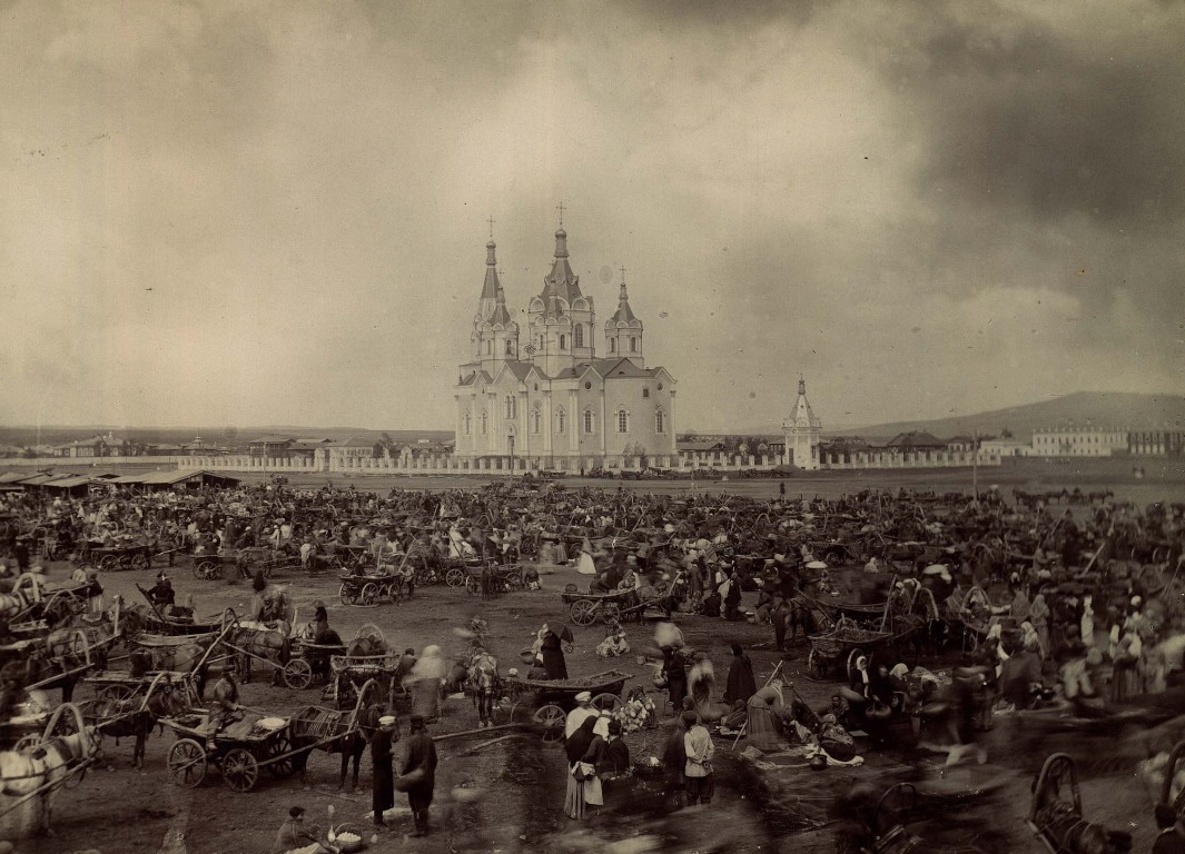 Красноярск. Собор Рождества Пресвятой Богородицы. архивная фотография, Красноярский краевой краеведческий музей. фото начала 20в.