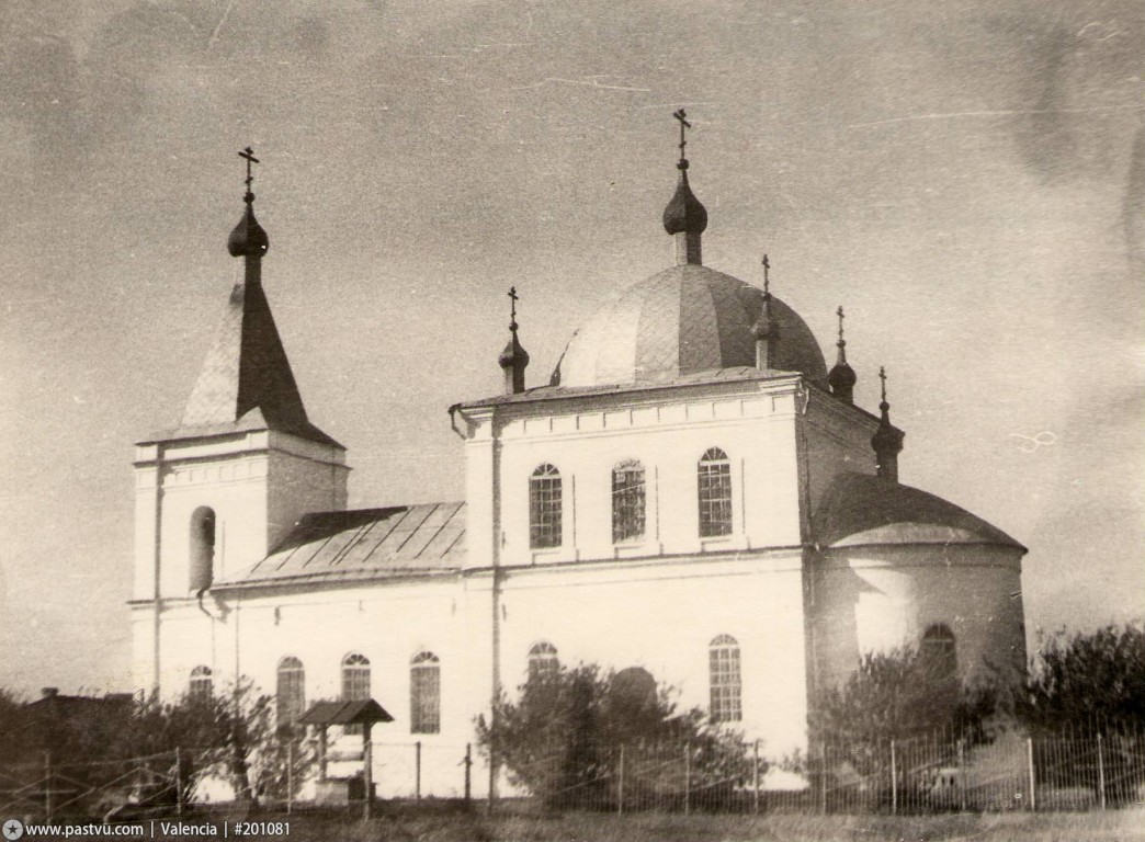 Церковь Покрова Пресвятой Богородицы, Воскресенка (Калачинский район, Омская область). архивная фотография, Источник: https://pastvu.com/    1989г  Направление съемки:Северо-Запад