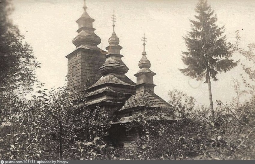 Церковь Михаила Архангела, Канора (Мукачевский район, Украина, Закарпатская область). архивная фотография, 1928 год фото с сайта https://pastvu.com/p/503733 и с https://www.delcampe.net/en_GB/collectables/postcards/ukraine/ploskov-401676220.html