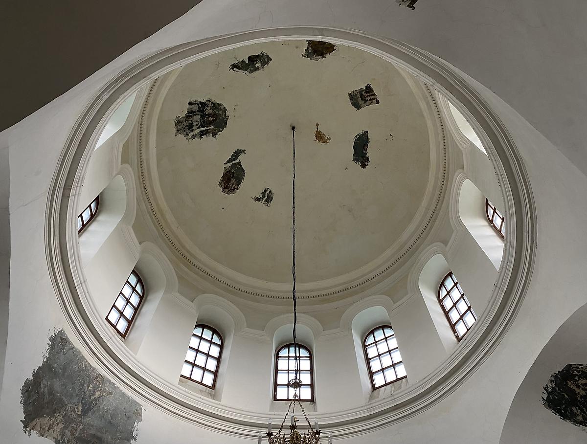 Подкупольное пространство, интерьер и убранство. Церковь Спаса Нерукотворного Образа, Спасское (Саракташский район, Оренбургская область)