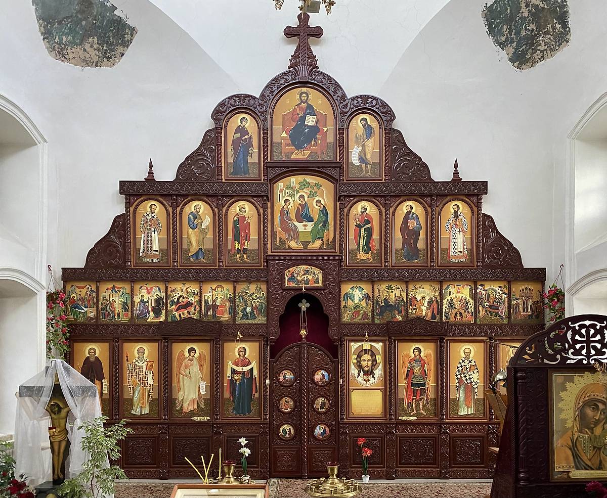 Иконостас, интерьер и убранство. Церковь Спаса Нерукотворного Образа, Спасское (Саракташский район, Оренбургская область)