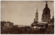 Церковь Преображения Господня на Торговой площади, Храм справа. Почтовая фотооткрытка 1910-х годов<br>, Боровск, Боровский район, Калужская область