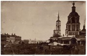 Церковь Спаса Преображения, Храм справа. Почтовая фотооткрытка 1910-х годов<br>, Боровск, Боровский район, Калужская область