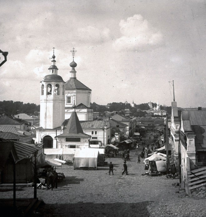 Кинешма. Церковь Воздвижения Креста Господня. архивная фотография, Фотография 1910-х гг.