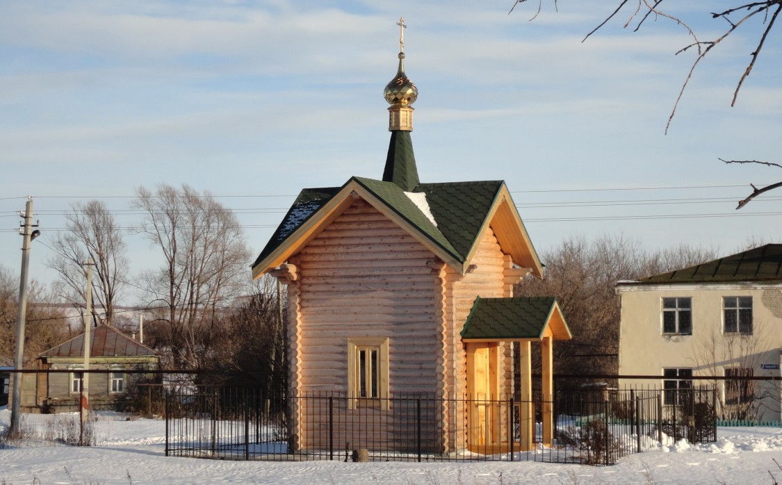 Часовня Владимирской иконы Божией Матери, Ляпня (Гагинский район, Нижегородская область). фасады, Часовня построена на месте разрушенной церкви Владимирской иконы Божией Матери