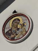 Церковь Кирилла Туровского при Соборном доме, Мозаика "Богородица" на южном фасаде храма , Минск, Минск, город, Беларусь, Минская область