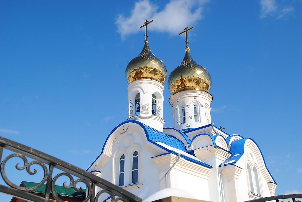 Купола, архитектурные детали. Церковь Константина равноапостольного, Тулинский (Новосибирский район, Новосибирская область)