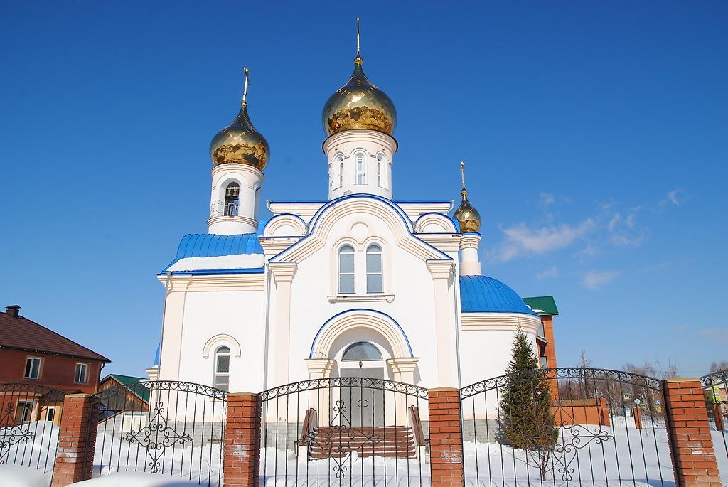 Южный фасад, фасады. Церковь Константина равноапостольного, Тулинский (Новосибирский район, Новосибирская область)