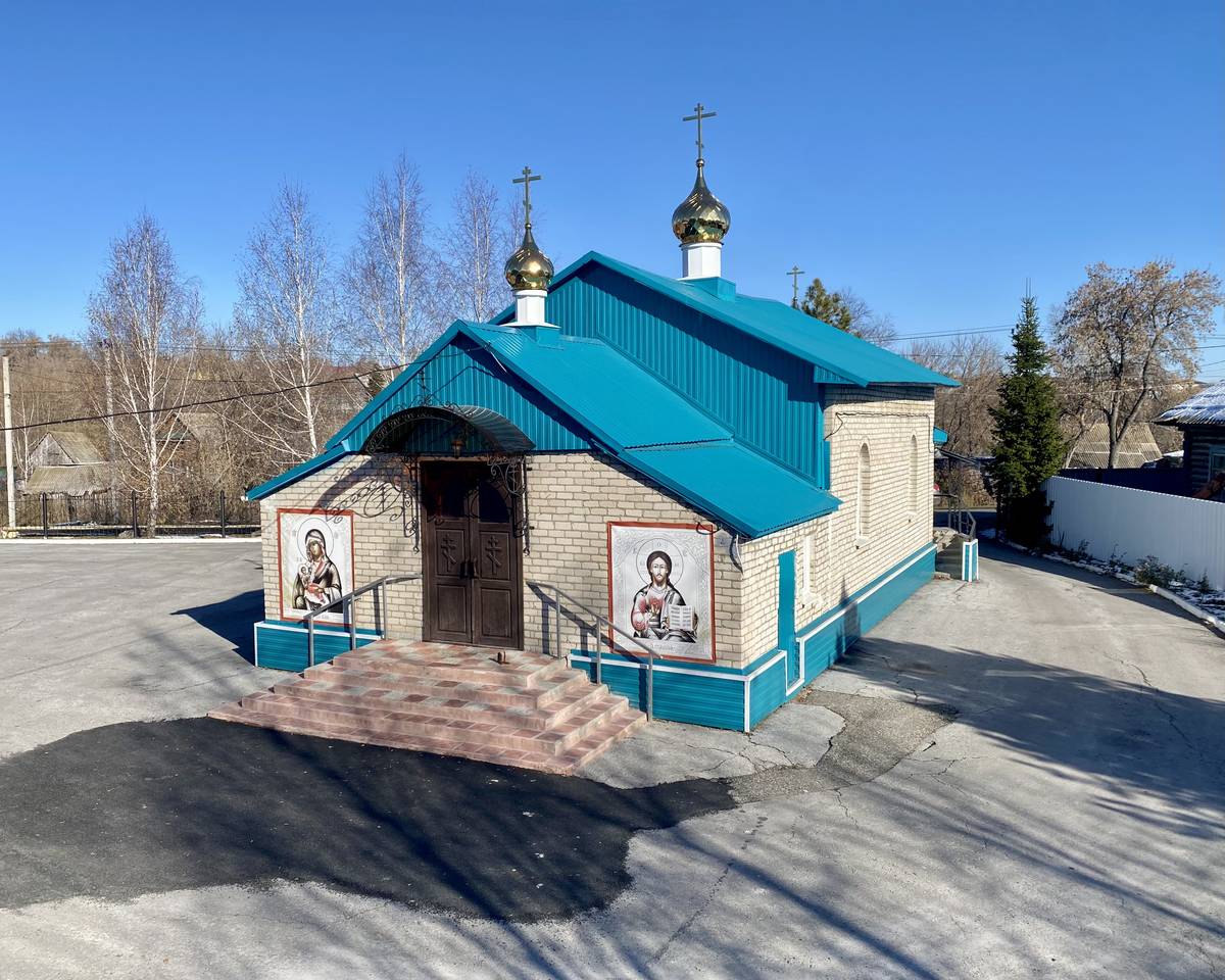 Вид со звонницы, фасады. Церковь Андрея Первозванного, Яшкино (Яшкинский район, Кемеровская область)