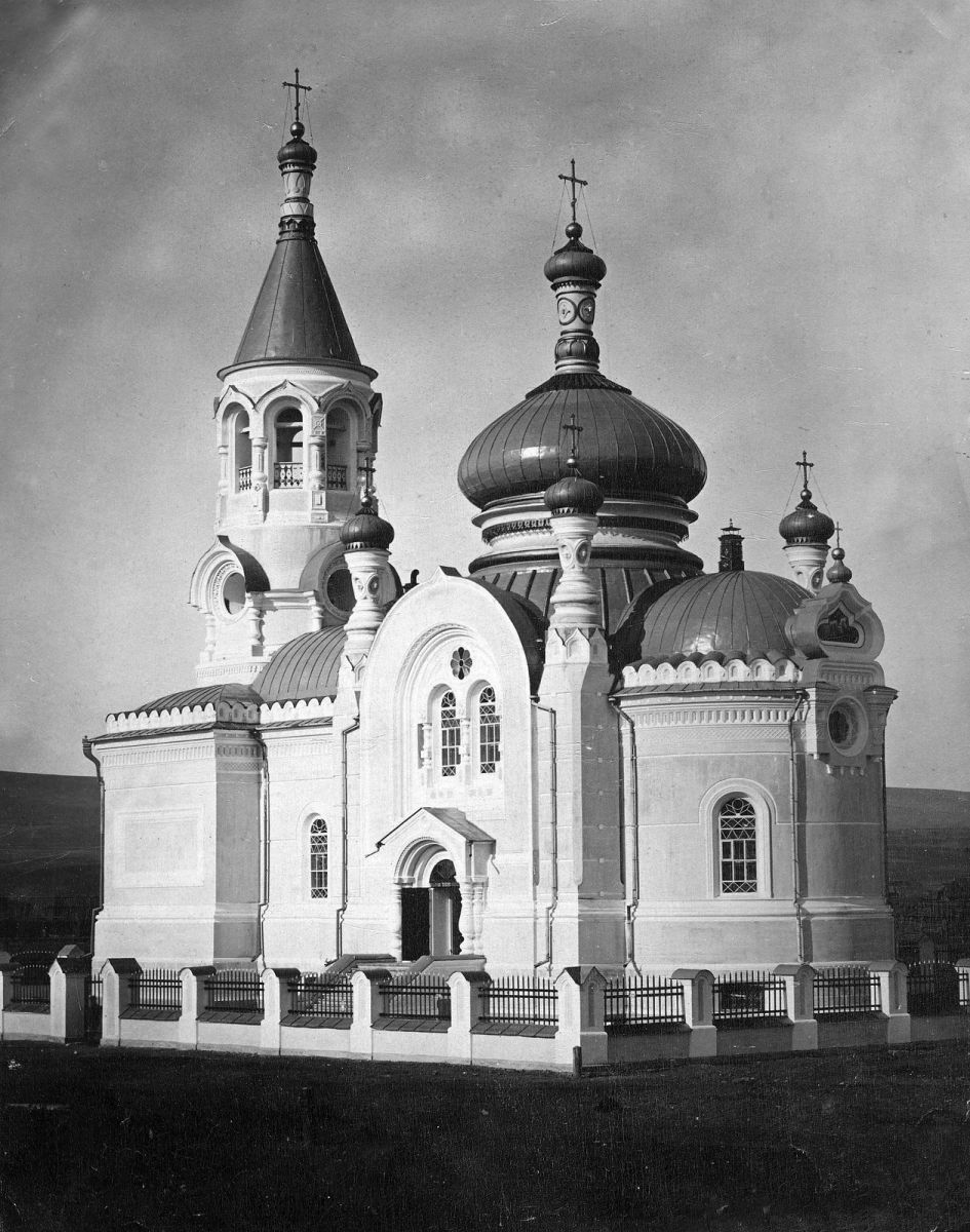 Минусинск. Церковь Троицы Живоначальной. архивная фотография, Фотография Троицкого храма, выполненная в нач. ХХ века.