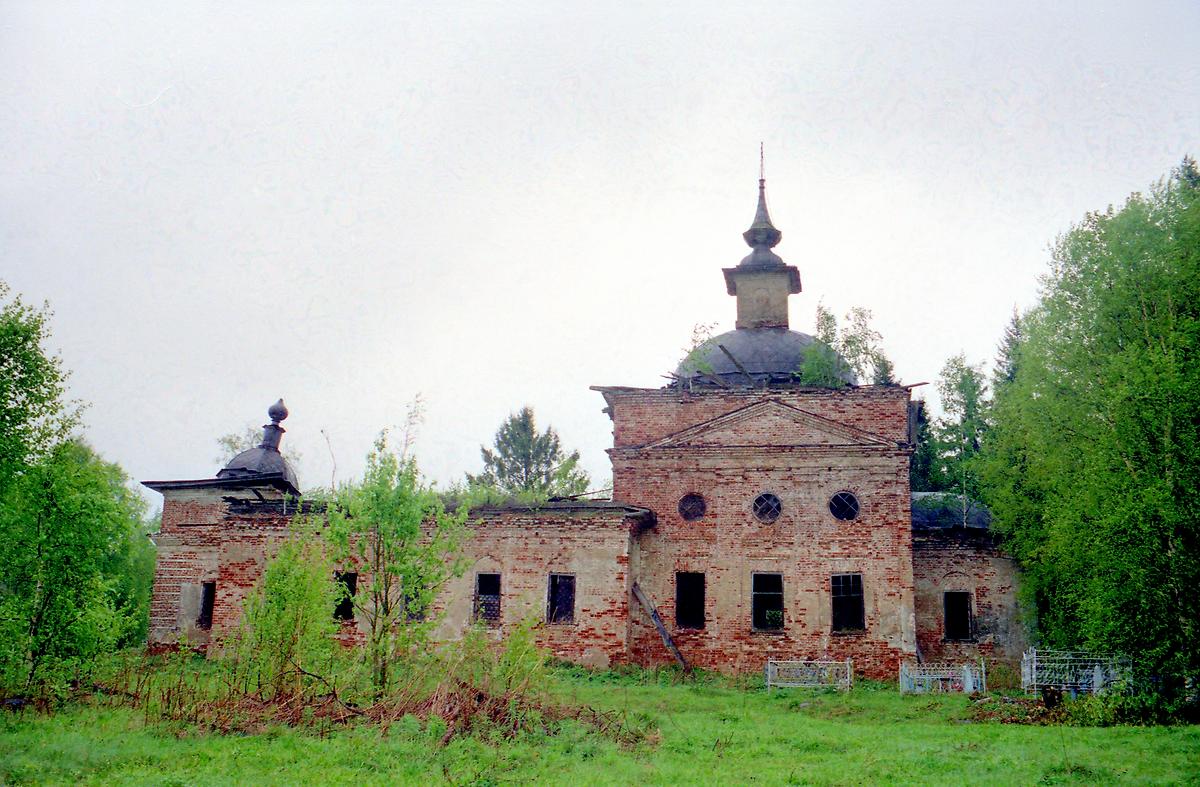 фасады. Церковь Рождества Христова, Никольское (Сокольский район, Вологодская область)
