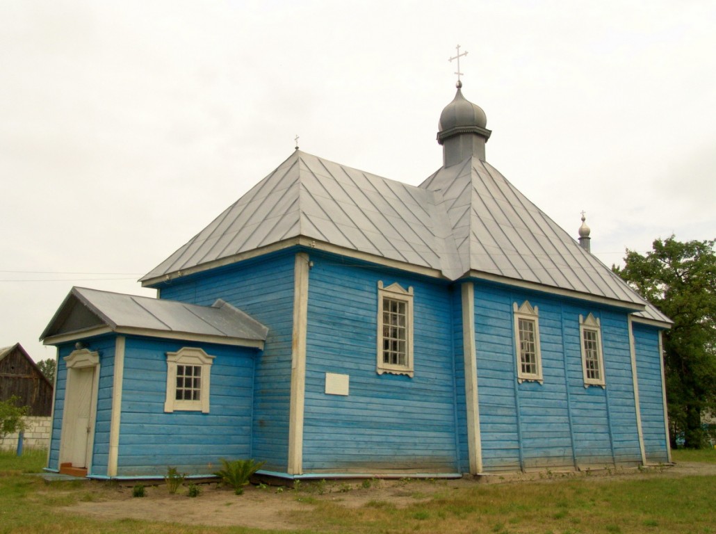 Церковь Параскевы Пятницы, Месятичи (Пинский район, Беларусь, Брестская область). общий вид в ландшафте