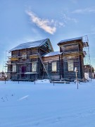 Церковь Покрова Пресвятой Богородицы, Здание в лесах, временная крыша<br>, Новоалександровка, Уярский район, Красноярский край
