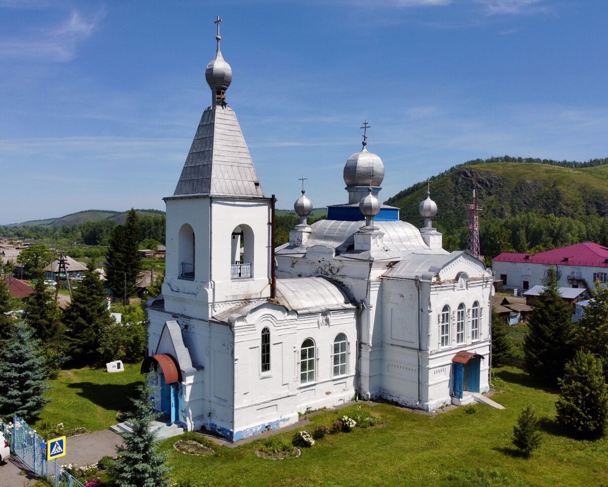 Церковь Казанской иконы Божией Матери, Субботино (Шушенский район, Красноярский край). фасады, Вид с ЮЗ