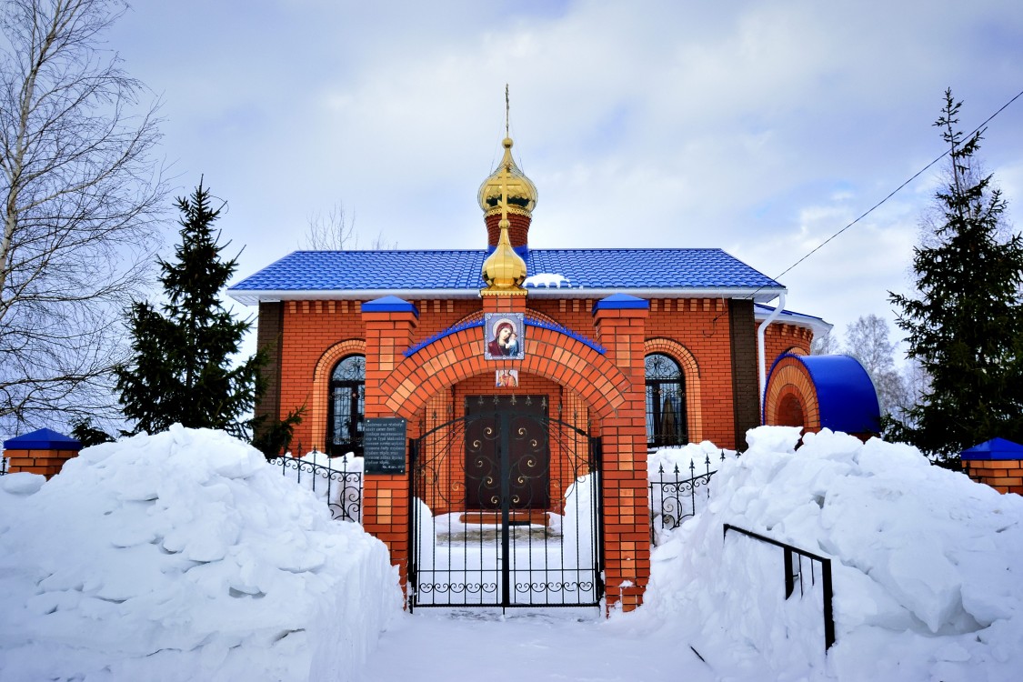 Тоскаево. Церковь Казанской иконы Божией Матери. общий вид в ландшафте