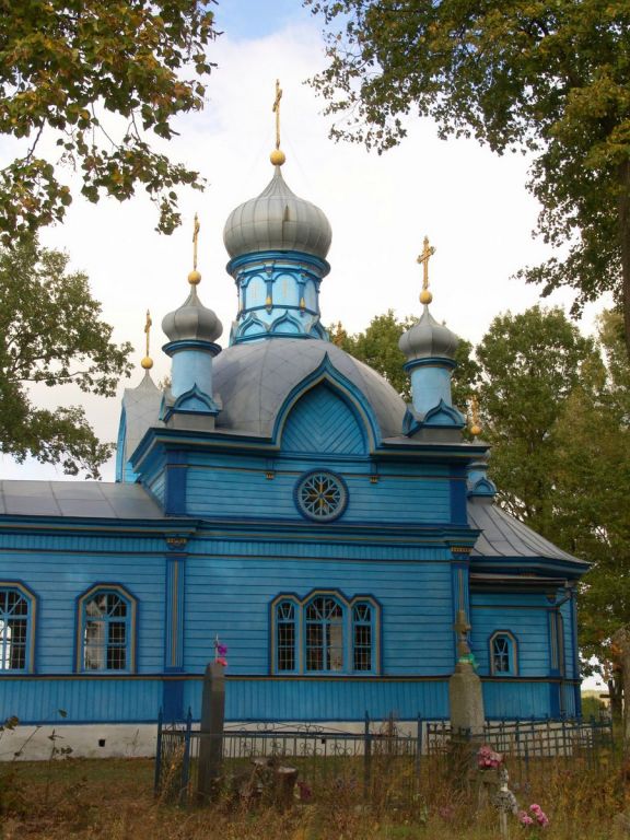 Церковь Николая Чудотворца, Дубой (Столинский район, Беларусь, Брестская область). общий вид в ландшафте
