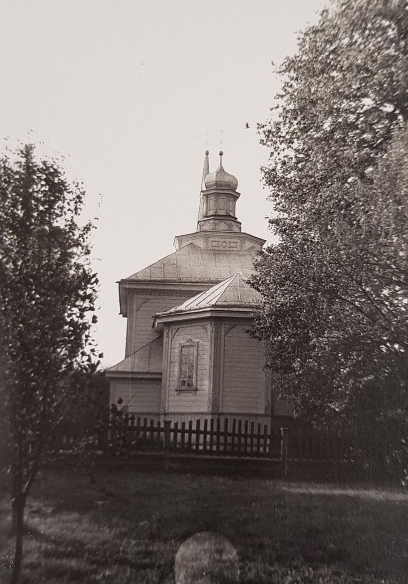 Церковь Троицы Живоначальной, Оздамичи (Столинский район, Беларусь, Брестская область). архивная фотография, Старинное фото из частного архива