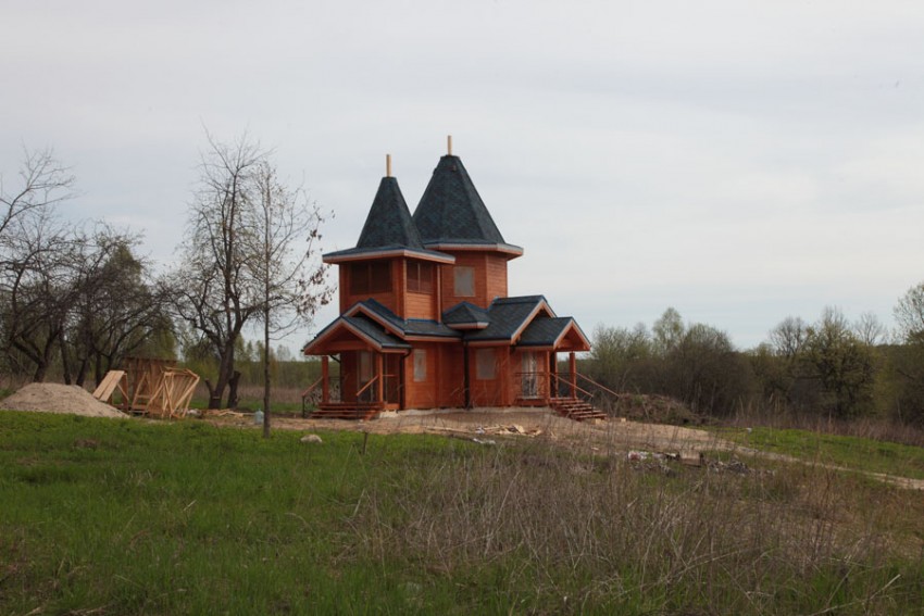 Церковь Донской иконы Божией Матери, Милотичи (Барятинский район, Калужская область). общий вид в ландшафте