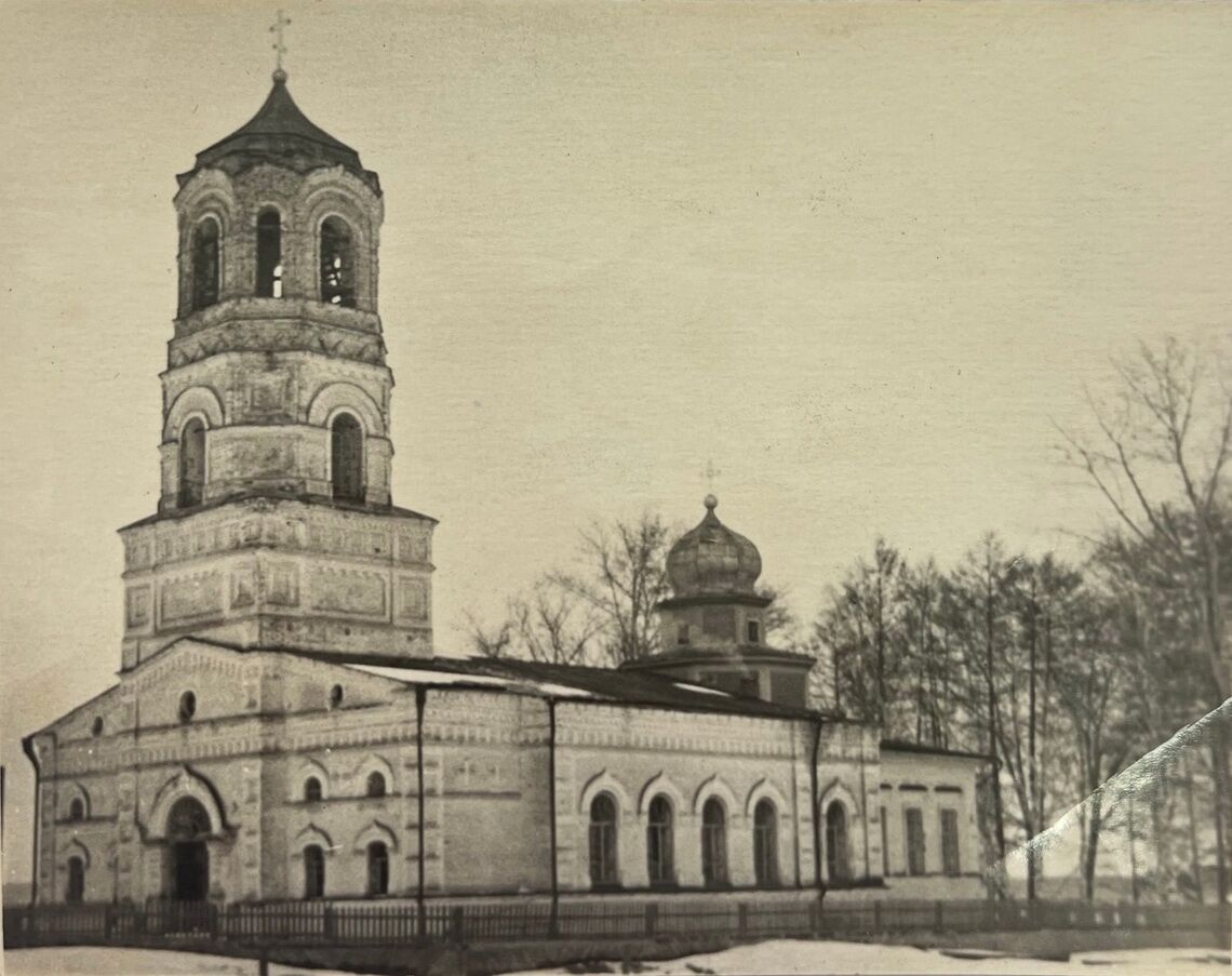 Церковь Петра и Павла (старая), Таборы (акватория Воткинского водохранилища) (Оханский район, Пермский край). архивная фотография, Фото советского периода из фондов Казанского районного краеведческого музея им. В.С. Аржиловского (Тюменская область)