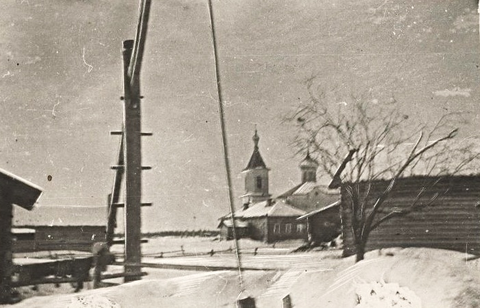 Порожск. Церковь Вознесения Господня. архивная фотография, Фото 1936 г. ГКМФ. Национальный музей Республики Коми