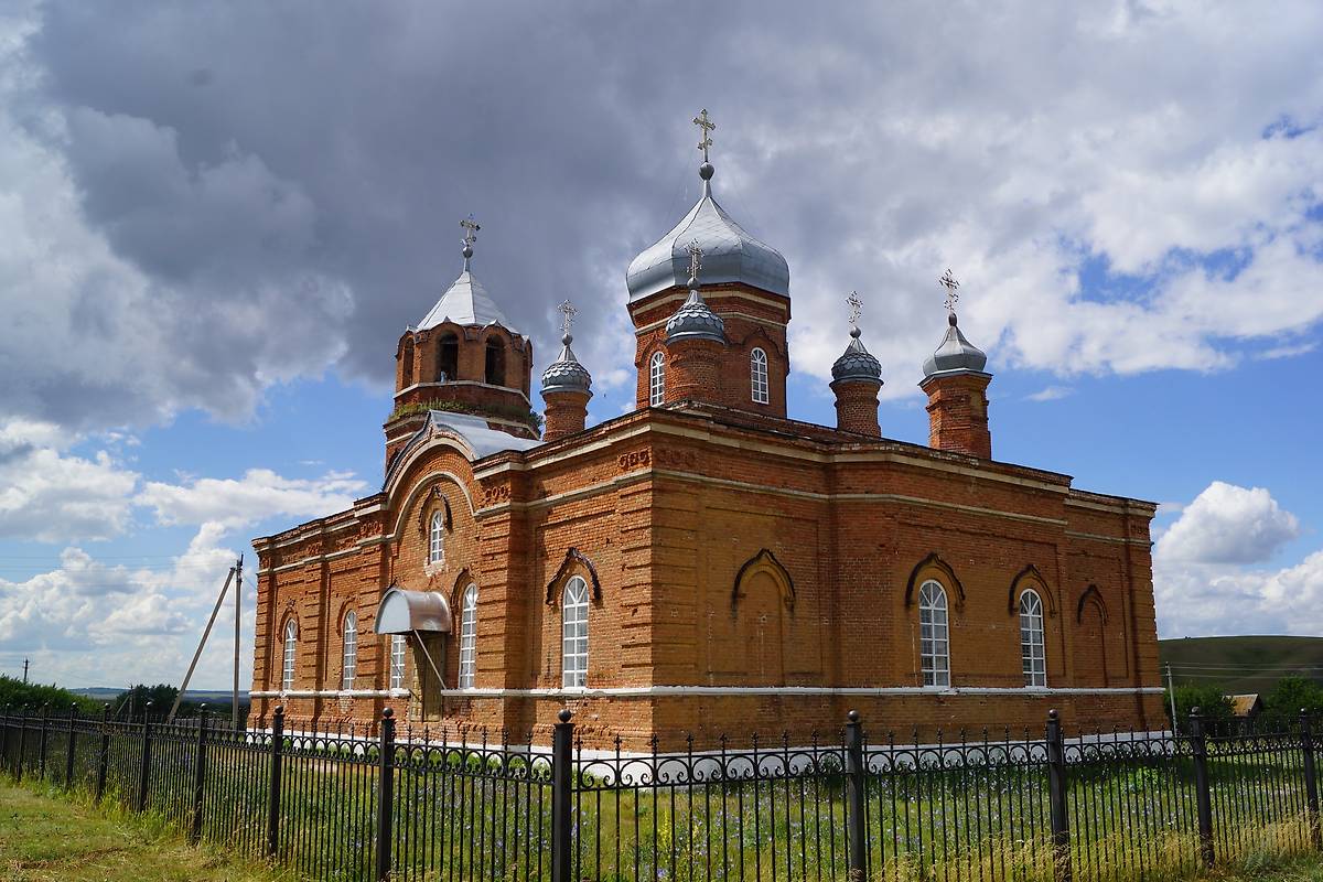 фасады. Церковь Димитрия Солунского, Зобово (Шарлыкский район, Оренбургская область)