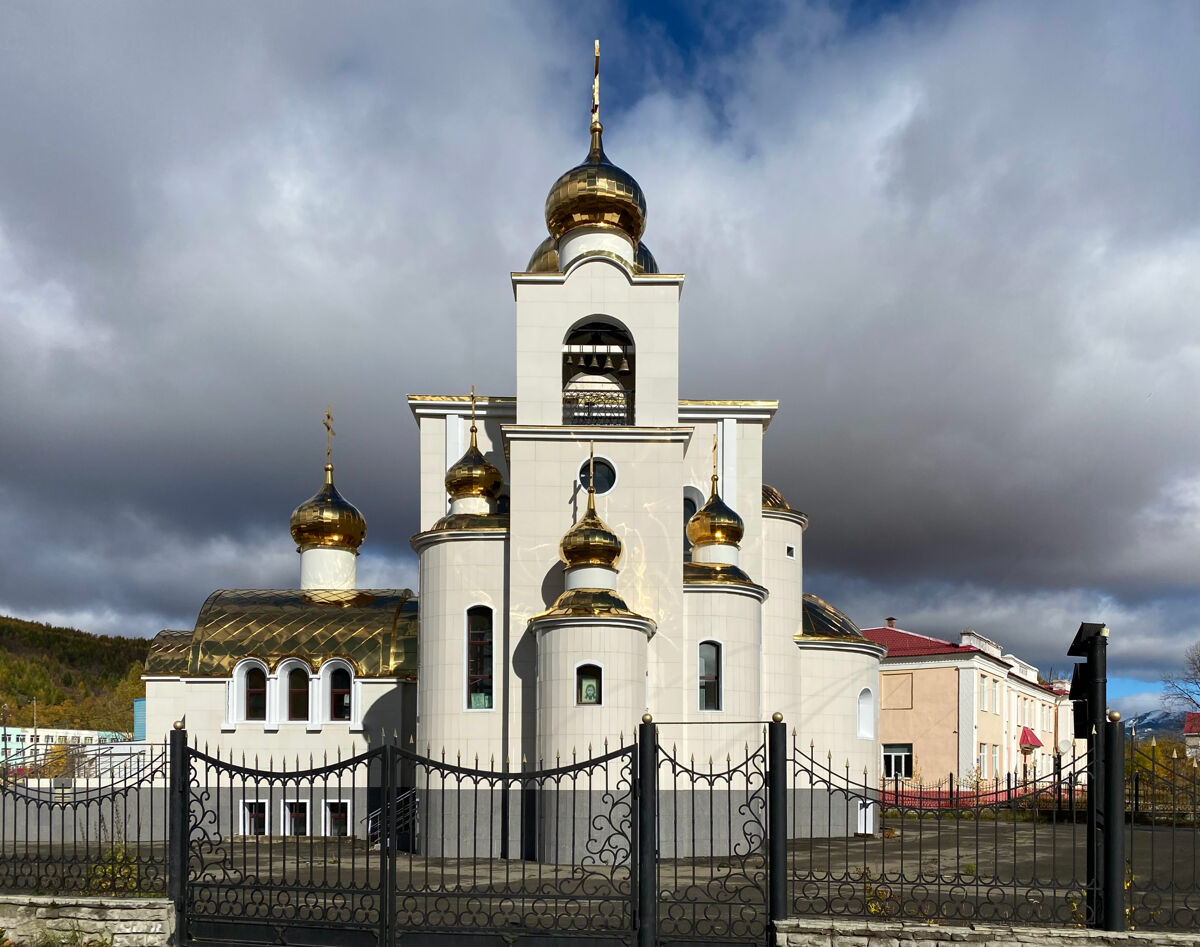 Церковь Преображения Господня, Палатка (Хасынский район, Магаданская область). фасады, Южный фасад