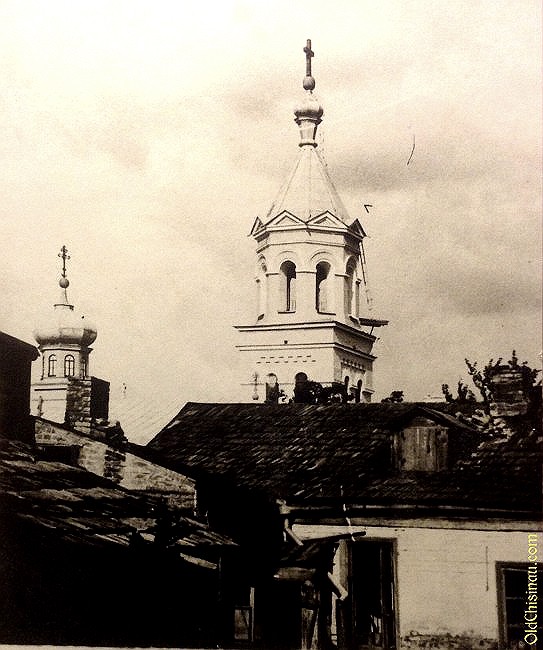 Церковь Владимира равноапостольного, Кишинёв (Кишинёв, Молдова). архивная фотография, Фото с сайта http://oldchisinau.com/zdaniya-i-pamyatniki/zdaniya-i-ulicy-starye-fotografii/?pid=1203
