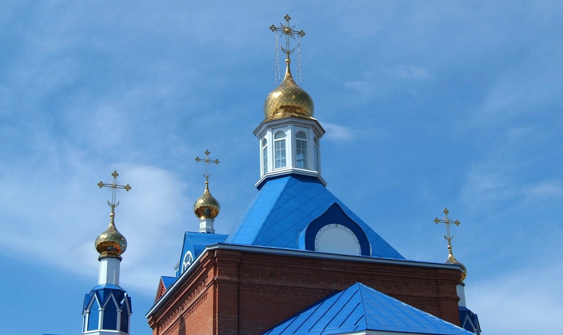 Церковь Казанской иконы Божией Матери, Кирсановка (Тоцкий район, Оренбургская область). архитектурные детали, Завершение Казанского храма в селе Кирсановка.