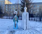 Собор Николая Чудотворца, Декоративное сооружение на месте собора<br>, Мариинск, Мариинский район, Кемеровская область