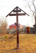 Церковь Богоявления Господня (старая), Крест на храмовом месте<br>, Козельск, Козельский район, Калужская область