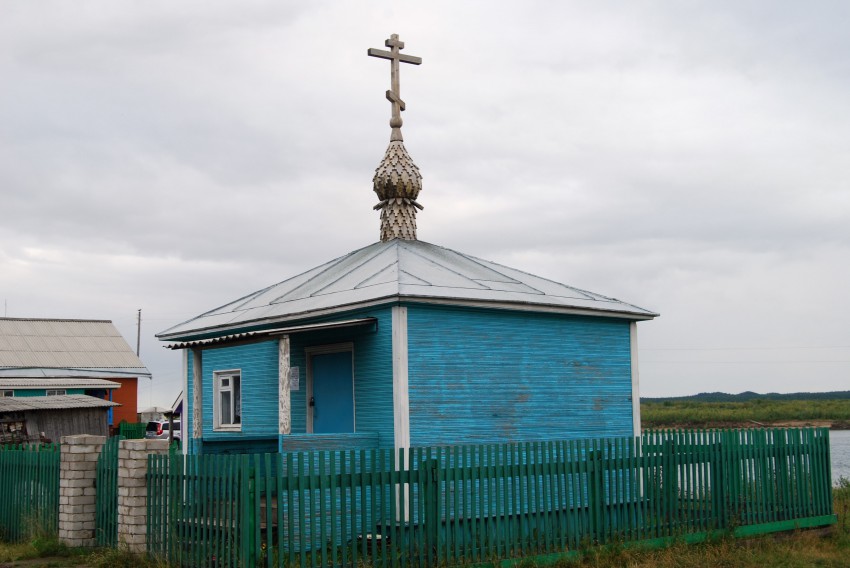 Часовня Иоанна Предтечи, Дорогорское (Мезенский район, Архангельская область). фасады, Вид со стороны въезда в село