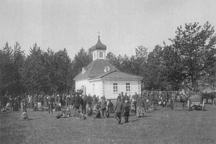 Часовня Спаса Нерукотворного Образа, Спасо-Болотская Часовня (Караульня) (Оричевский район, Кировская область). архивная фотография, С сайта: http://rodnaya-vyatka.ru/places/73654